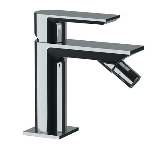 Single-lever bidet mixer without waste with hole on the body